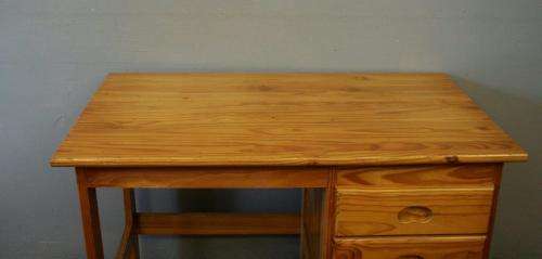 A very charming 3-drawer writing desk and a riempies chair - all in very good condition!! - RS17Sale