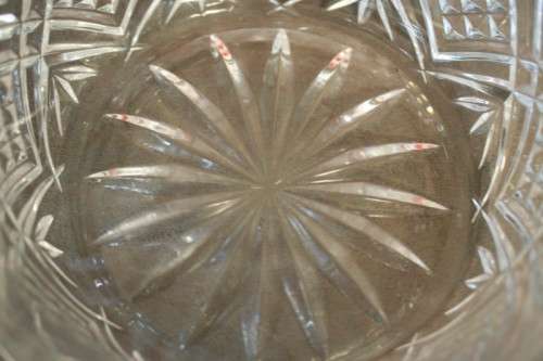An incredible vintage French made Cristal D'Arques cut crystal fruit/ salad bowl in the original box
