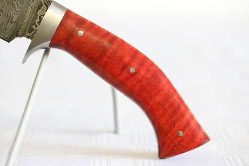 An incredible handmade in America "Charlton LTD" Damascus steel hunting knife - stunning!