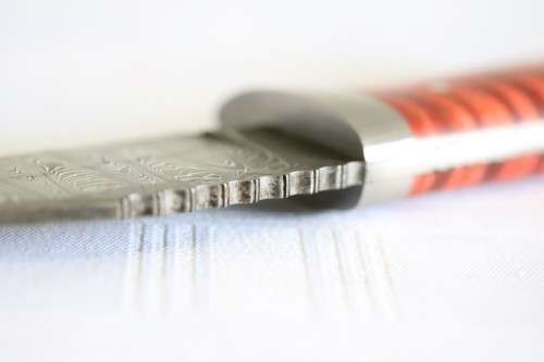 An incredible handmade in America "Charlton LTD" Damascus steel hunting knife - stunning!