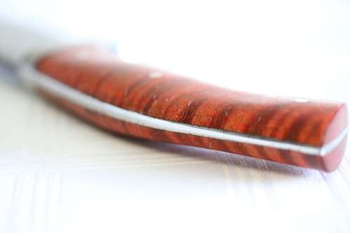 An incredible handmade in America "Charlton LTD" Damascus steel hunting knife - stunning!