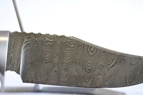 An incredible handmade in America "Charlton LTD" Damascus steel hunting knife - stunning!
