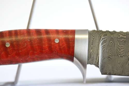 An incredible handmade in America "Charlton LTD" Damascus steel hunting knife - stunning!