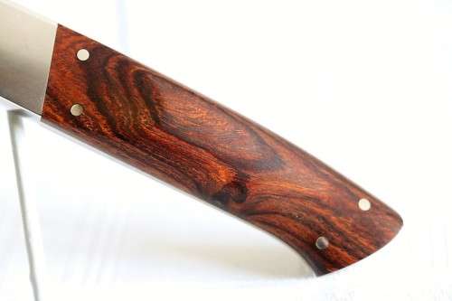 An amazing and very rare original Fanie La Grange custom made knife with a wooden handle!!