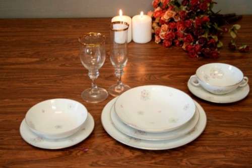 An incredible original vintage "Thomas" of Germany (Rosenthal) fine porcelain dinner service