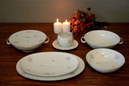 An incredible original vintage "Thomas" of Germany (Rosenthal) fine porcelain dinner service