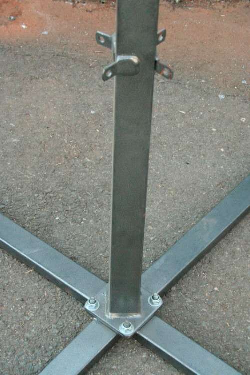 A well made steel boxing stand with a "SNT" punching bag and an "Everlast" speed bag = for home use!