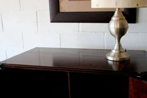 A beautiful vintage ball and claw "Tallboy" multi-purpose cabinet with 3 drawers and scalloped edges