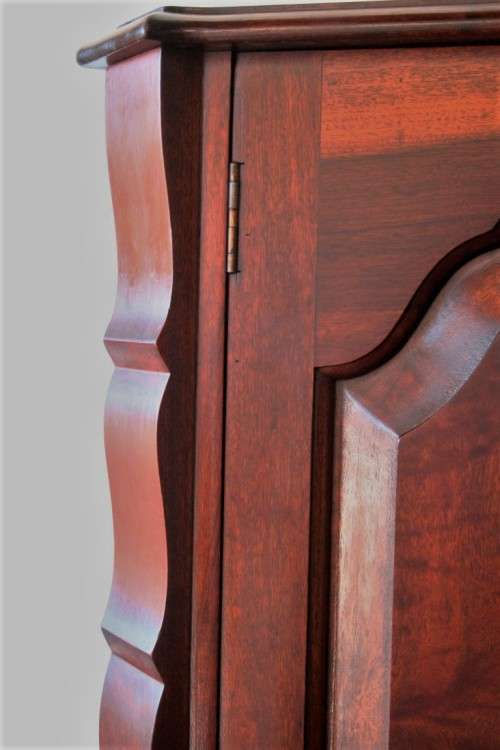 A beautiful vintage ball and claw "Tallboy" multi-purpose cabinet with 3 drawers and scalloped edges
