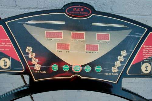 An amazing HEW #CN10600 full body "Crazy Fit" massage vibration platform machine
