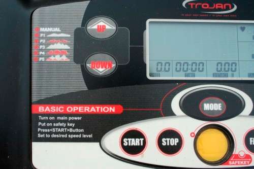 An incredible computerised original "Trojan" Optix Fold-able treadmill with hand-bar speed controls