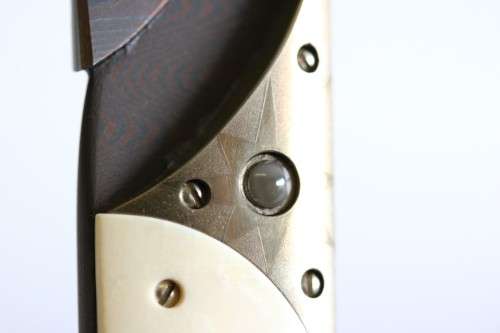 An awesome and rare custom made Bertie Rietveld knife with a Damascus steel blade - wow!