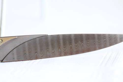 An awesome and rare custom made Bertie Rietveld knife with a Damascus steel blade - wow!