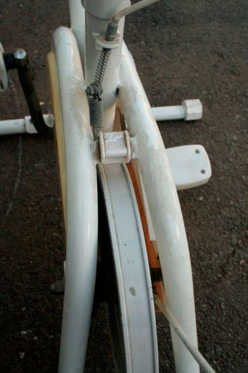 A fabulous vintage "Health Master" Ex-100 stationary bicycle with tension adjuster & speedometer
