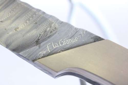 An amazing and very rare original Fanie La Grange custom made knife with a wooden handle!!