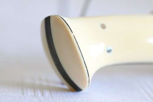 An amazing and very rare original Fanie La Grange custom made knife with a wooden handle!!
