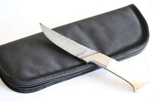 An amazing and very rare original Fanie La Grange custom made knife with a wooden handle!!