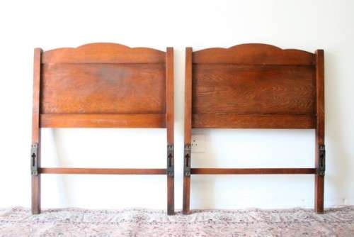Two awesome vintage headboard and footboard sets - great for a shared bedroom bid/set - RS17Sale