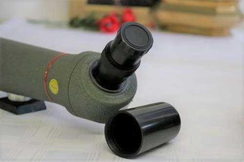 An incredible vintage Japanese made Kowa (Full metal body) Model TS-7 spotting scope in its box