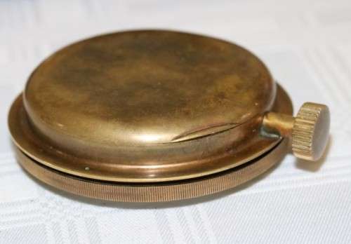 A spectacularly rare antique (1911) Hallmarked sterling silver travel clock w/ a Brevet 33236 watch