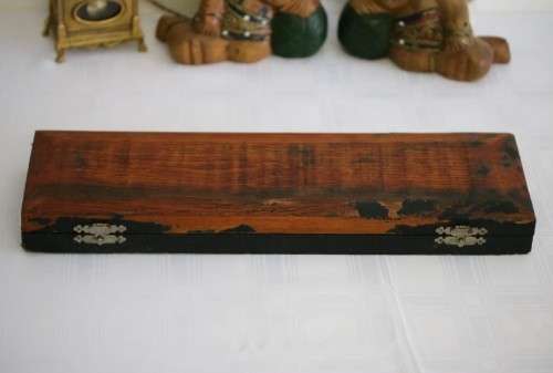 A stunning antique British made Wostenholm's "Celebrated Carver" boxed carving knife, fork & steel