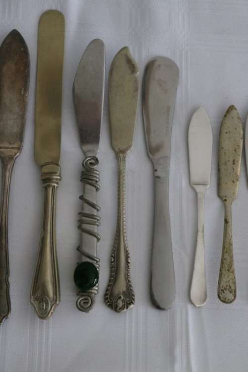 Awesome collection of 13x assorted vintage speciality knives incl. pate, butter, cheese - RS17Sale