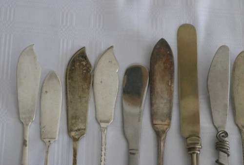 Awesome collection of 13x assorted vintage speciality knives incl. pate, butter, cheese - RS17Sale