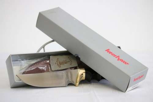 An amazing high-quality Kershaw 1035 "Moose Hunting" knife with its original box and sheath!!