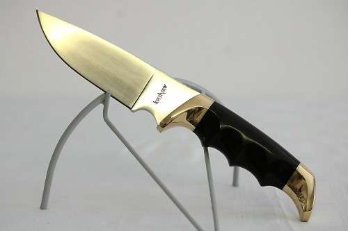 A fantastic high-quality Kershaw 1034 "Elk Hunter" knife with its original box and sheath!!