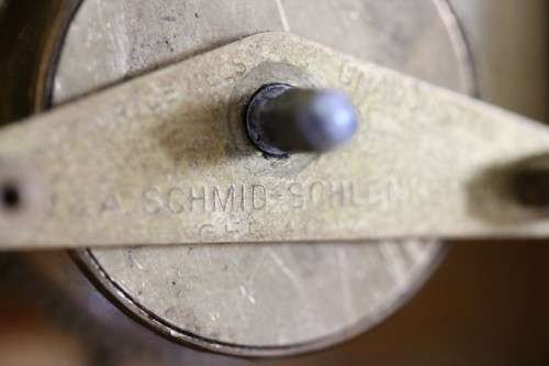 An amazing vintage mid-century German made "Schmid Schlenker" ornate mantle carriage clock