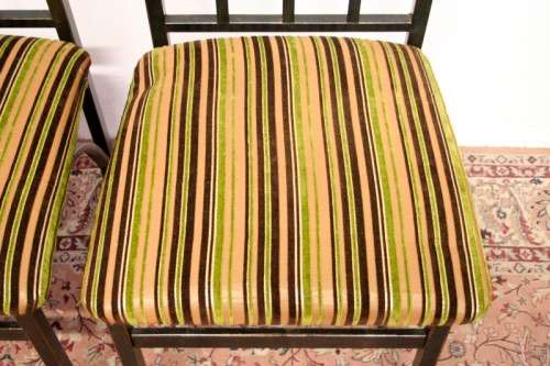 Make an offer! Quality 6-seater wrought iron patio table w 6 upholstered chairs. Summer is here!!!