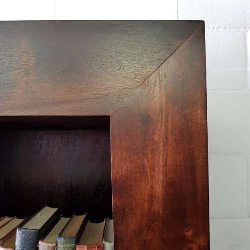 An exquisite tall solid Burmese teak 4-shelf book case/ display cabinet in awesome condition