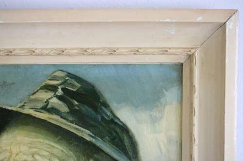 An awesome framed print of the wonderful "Old Seaman" painting by German artist Harry Haerendel AAA