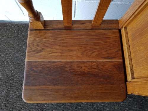Beautifully made vintage Oak solid wood telephone table with storage compartment under the seat!!