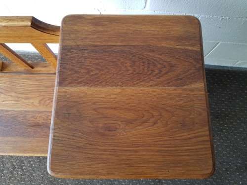 Beautifully made vintage Oak solid wood telephone table with storage compartment under the seat!!