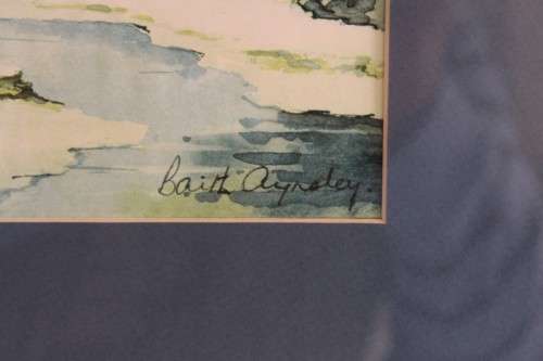 **RS17** An original signed watercolour painting of Hahei Beach, New Zealand by Baith Aynsley