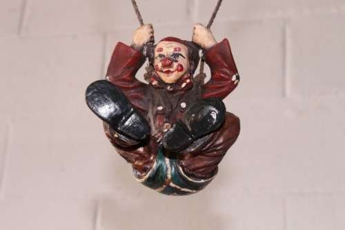 A superb rare vintage original Allan Agohob "Parachute Clown" sculpture in wonderful condition