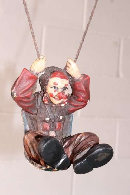A superb rare vintage original Allan Agohob "Parachute Clown" sculpture in wonderful condition