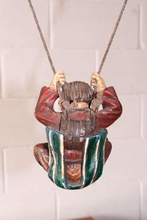 A superb rare vintage original Allan Agohob "Parachute Clown" sculpture in wonderful condition