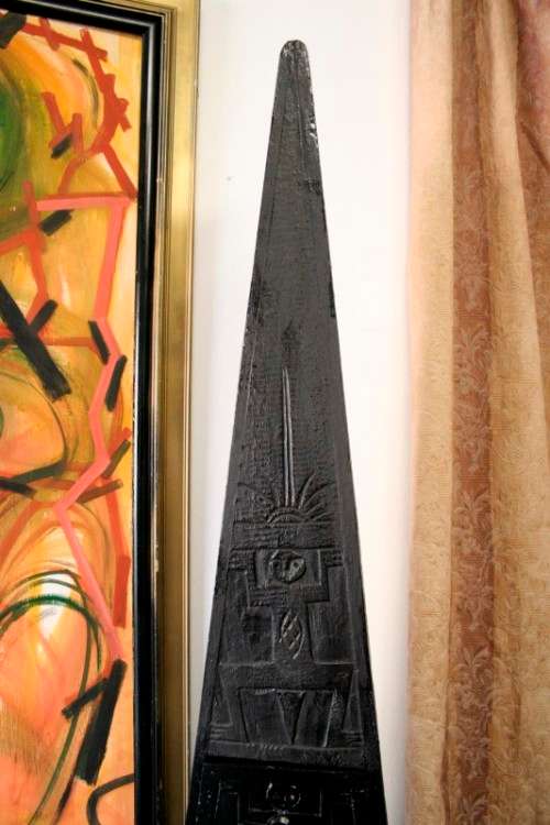 An extraordinary, tall Indonesian pyramid chest of drawers with beautiful carved detailing - amazing