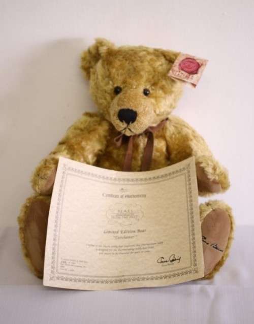 An exceptionally rare limited Edition (numbered) Russ Bear "Bears from the Past" Dorchester bear