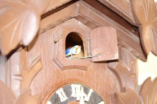 A fabulous rare original vintage hand carved German made 8-day Black Forest cuckoo clock.