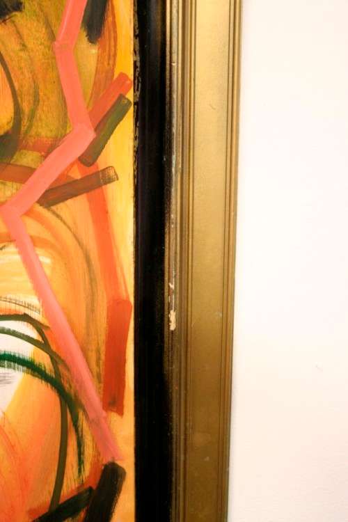 A fantastic large original signed Ben Macala (1938-1997) "Abstract" style painting.