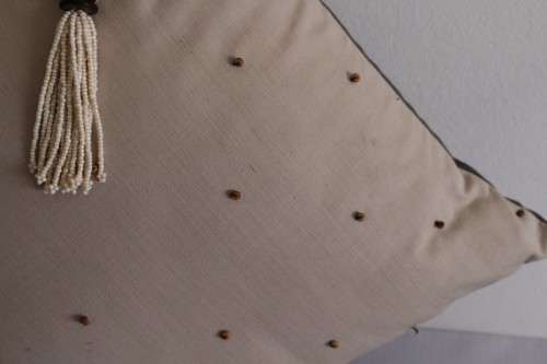 **RS17** Three two-tone scatter cushions in a stunning quality fabric - price/ bid per cushion