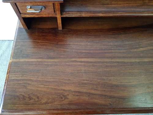 A wonderful antique late-Victorian Blackwood "bonheur de jour" writing desk w 4x drawers - stunning!
