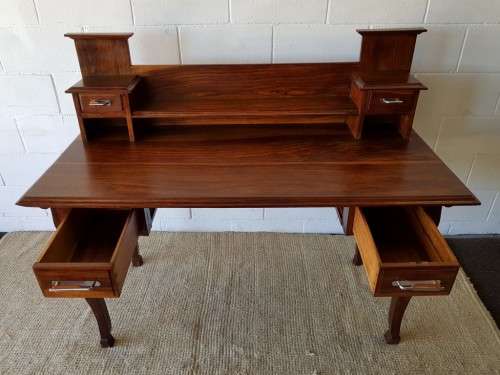 A wonderful antique late-Victorian Blackwood "bonheur de jour" writing desk w 4x drawers - stunning!