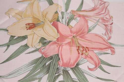 An incredible set of 8x original Thai Silk "Jim Thompson" Salmon pink table mats with silk napkins