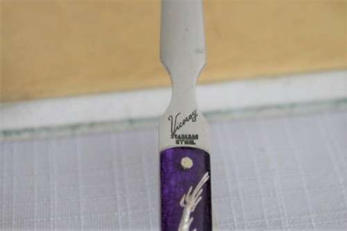 An awesome vintage "Viceroy" stainless steel letter opener with a stunning dragon handle in its box
