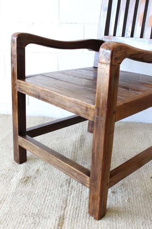 A fantastic OVERSIZED Teak occasional armchair - something different and perfect on a patio!!