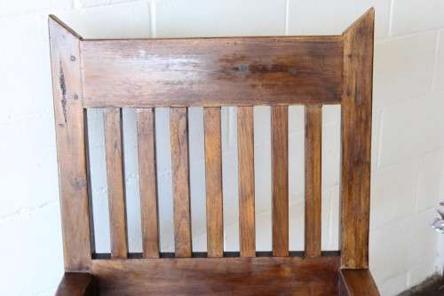 A fantastic OVERSIZED Teak occasional armchair - something different and perfect on a patio!!